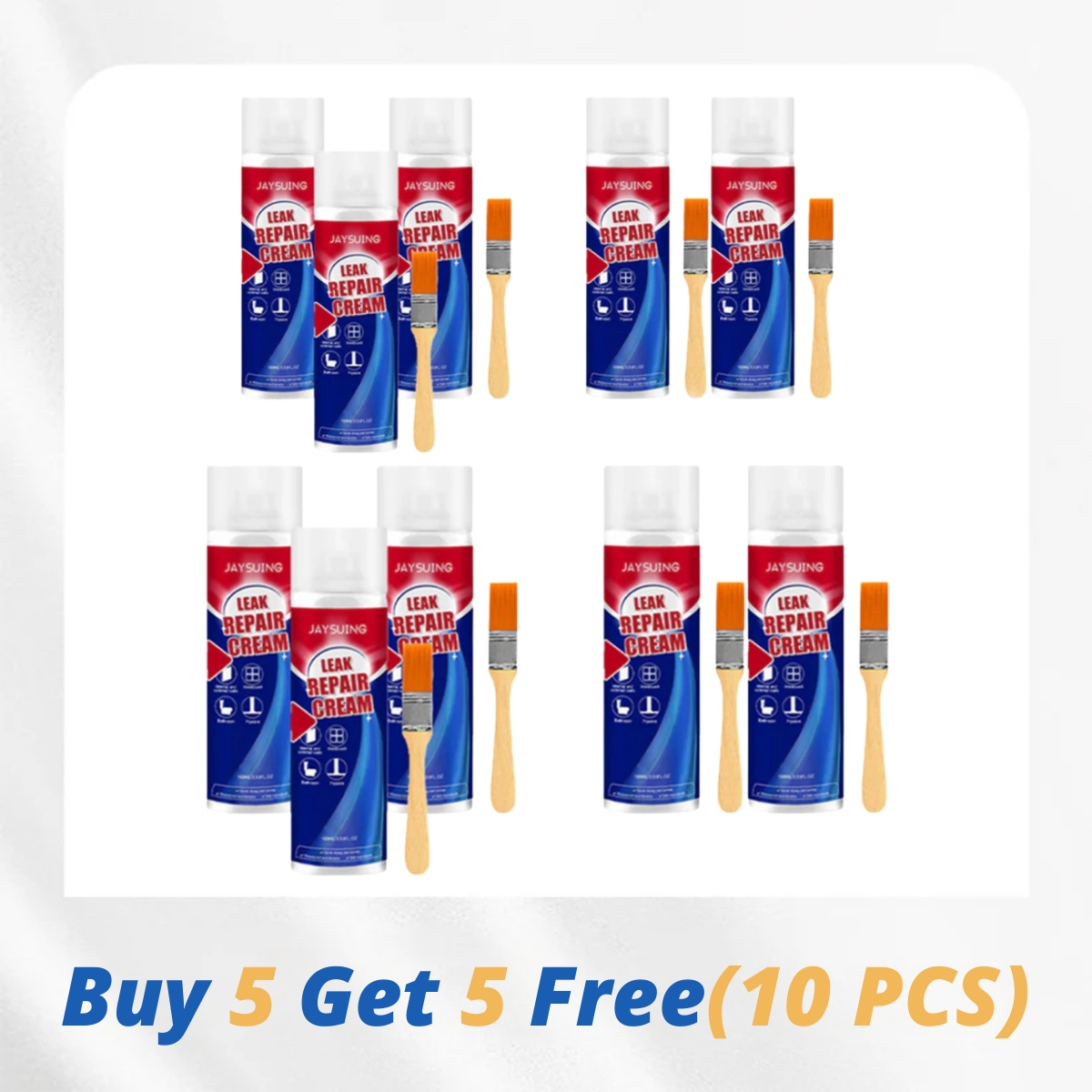 🔥 Buy 3, Get 1 FREE – Instant Leak Fix and Waterproofing